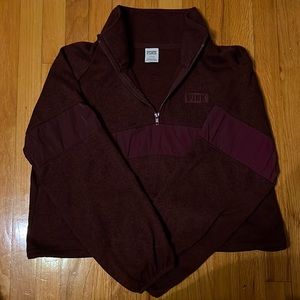 Large Burgundy cropped sweatshirt